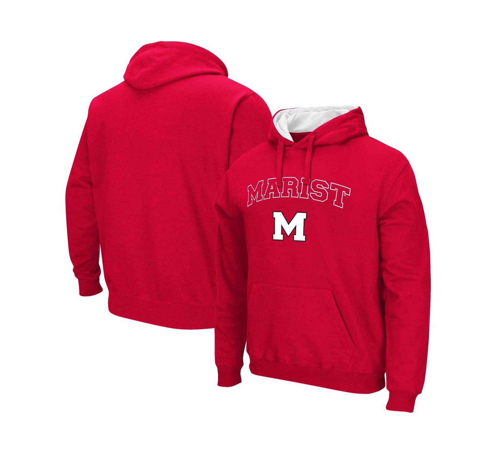 Мужское худи-толстовка Colosseum Red Marist Red Foxes с логотипом