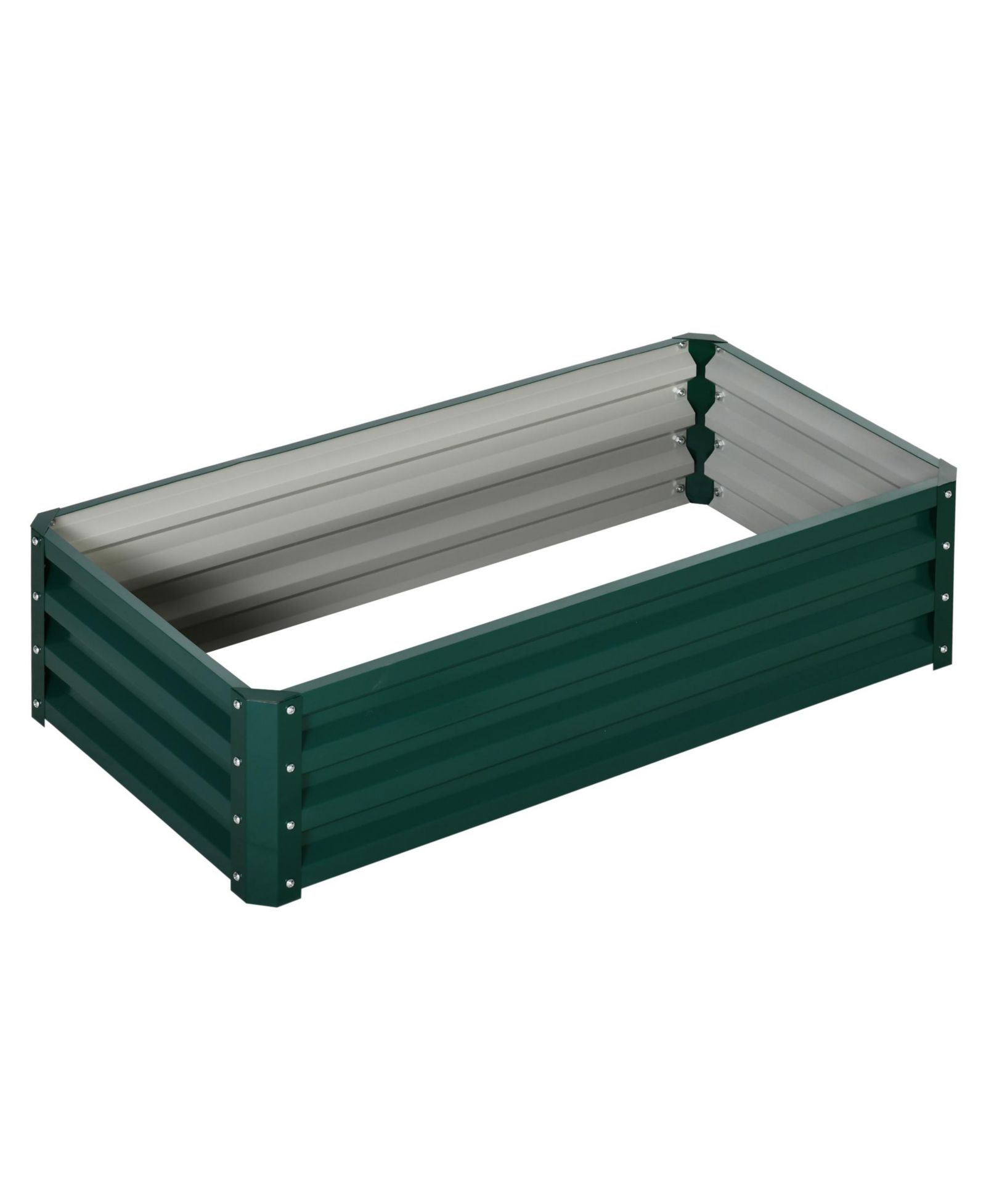 Outsunny Raised Garden Bed Vegetable Planter Flower Gardening Box Patio