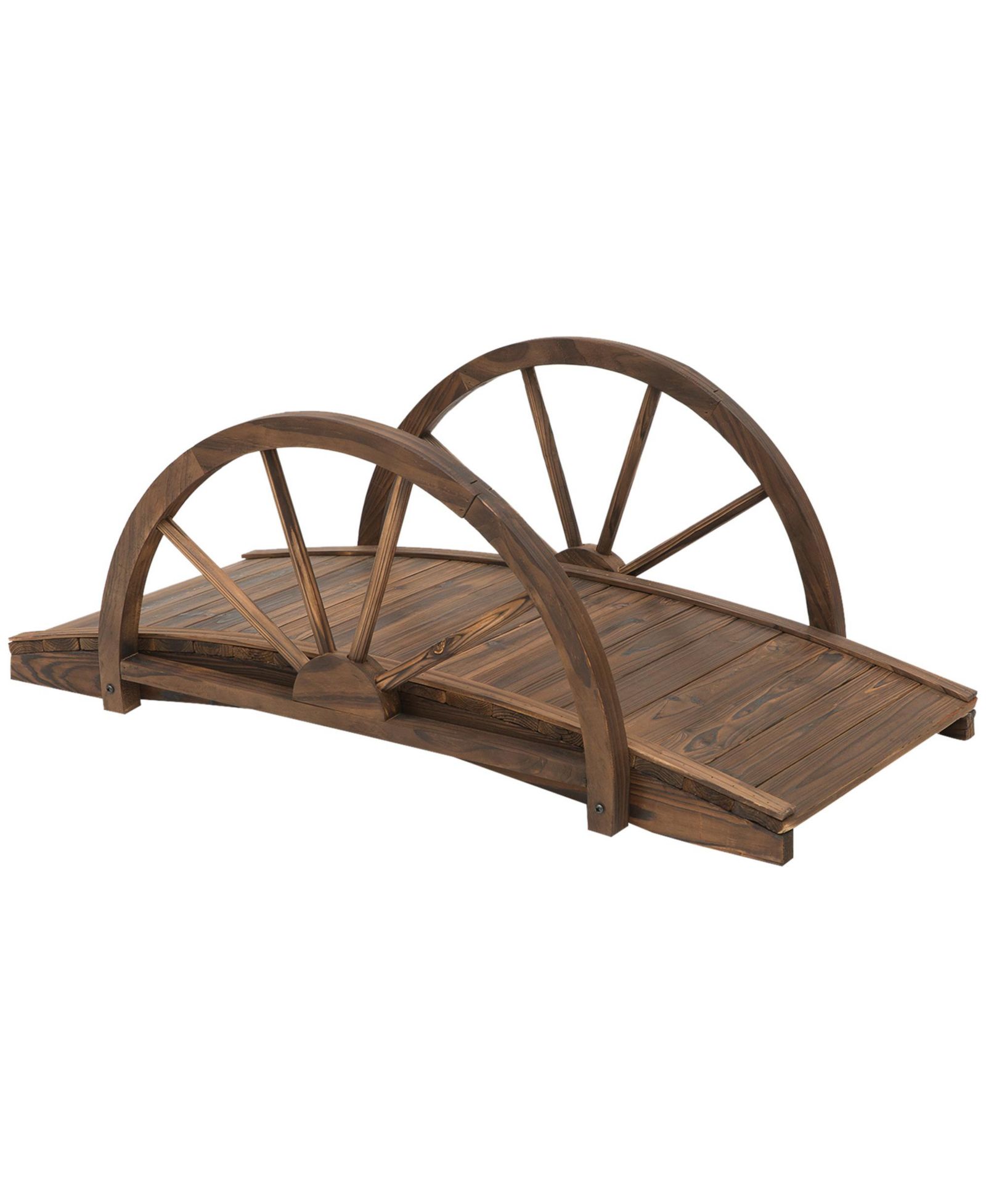 Outsunny Деревянный садовый мостик Arc Walkway, Stained Wood