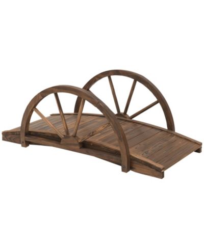 Outsunny Деревянный садовый мостик Arc Walkway, Stained Wood