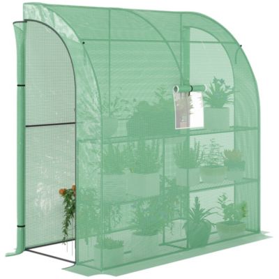 Садовый домик для растений Outsunny 7' x 3' x 7' с окном