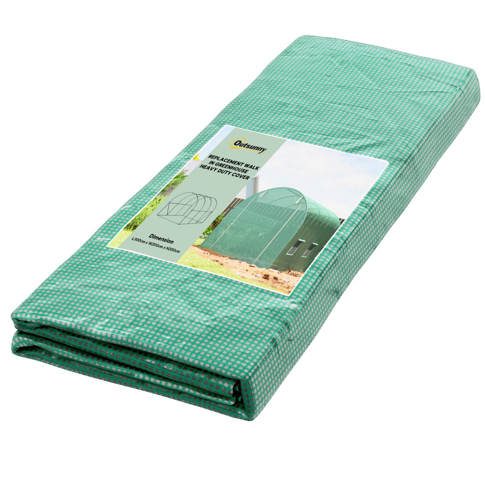 Outsunny 9.8' x 6.6' x 6.6' house Cover Replacement,