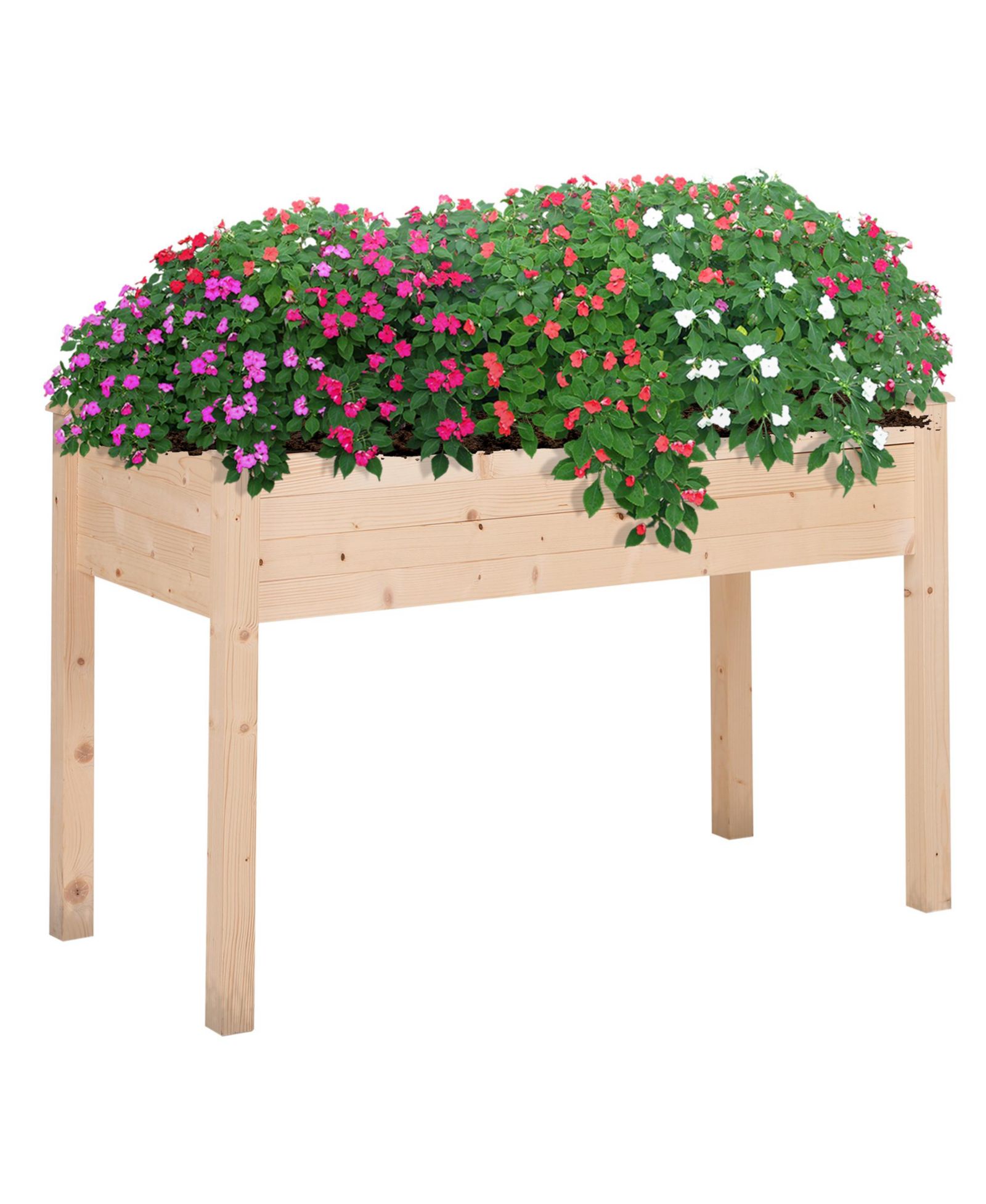 Рабочая станция и кровать Outsunny Elevated Plant Workstation & Bed с мешком Inner Erosion