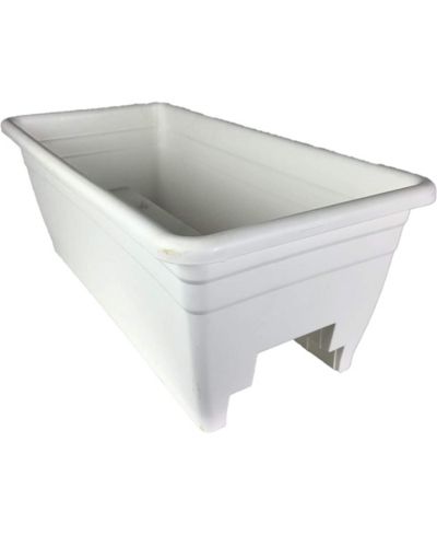 Белый ящик-клумба для перил The HC Companies SPX24DB0A1, 24 дюйма