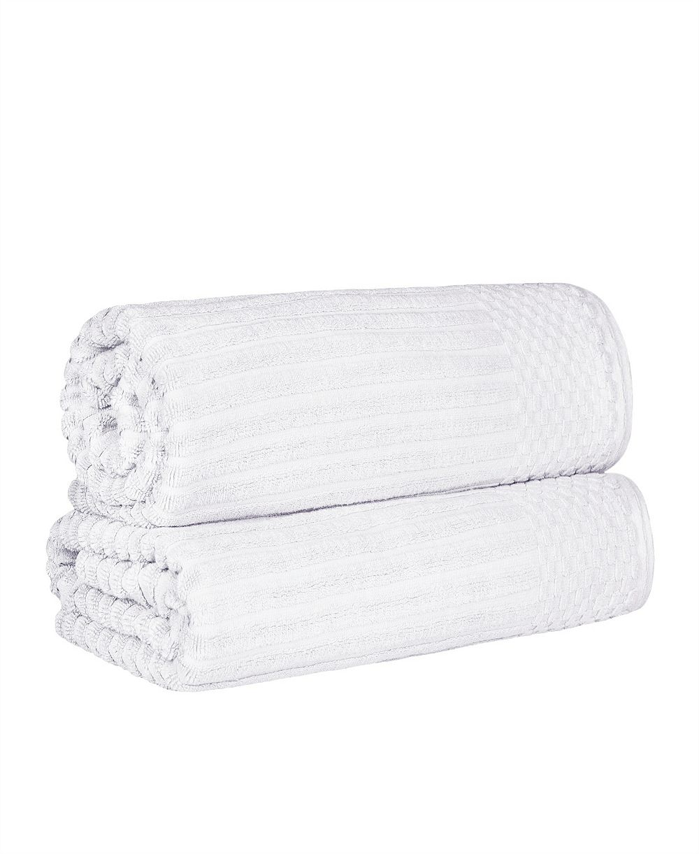 Набор из 2 банных полотенец Superior Soho Checkered Border Cotton, 68" x 34"