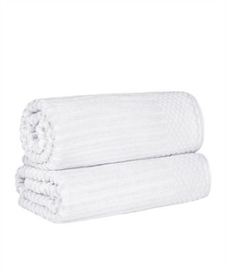 Набор из 2 банных полотенец Superior Soho Checkered Border Cotton, 68" x 34"