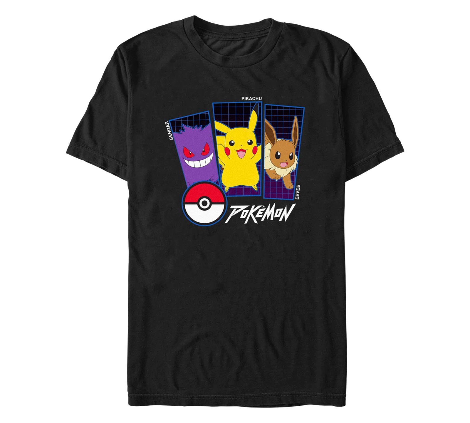 Fifth Sun Men's Pokemon Trio Short Sleeve T-shirt