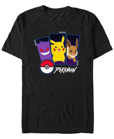 Fifth Sun Men's Pokemon Trio Short Sleeve T-shirt