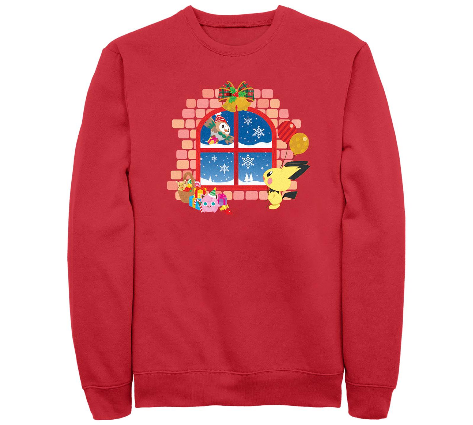 Fifth Sun Men's Winter Window Crew Fleece Pullover Sweatshirt