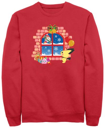 Fifth Sun Men's Winter Window Crew Fleece Pullover Sweatshirt