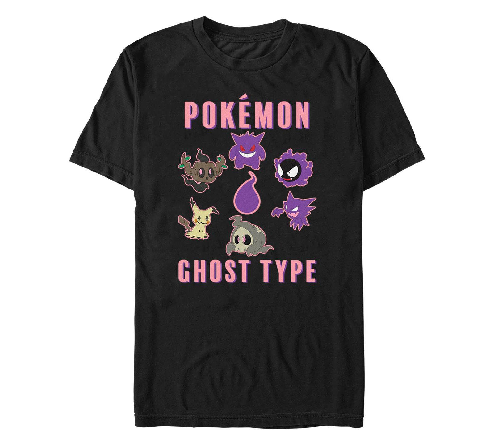 Fifth Sun Men's Pokemon Team Ghost Group Short Sleeve T-shirt