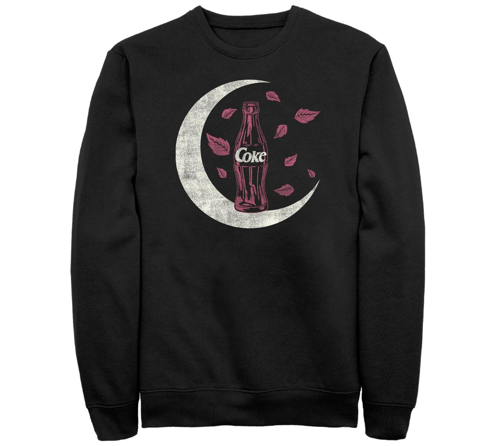 Fifth Sun Men's Coca-Cola Fall Moon and Coke Crew Fleece Pullover