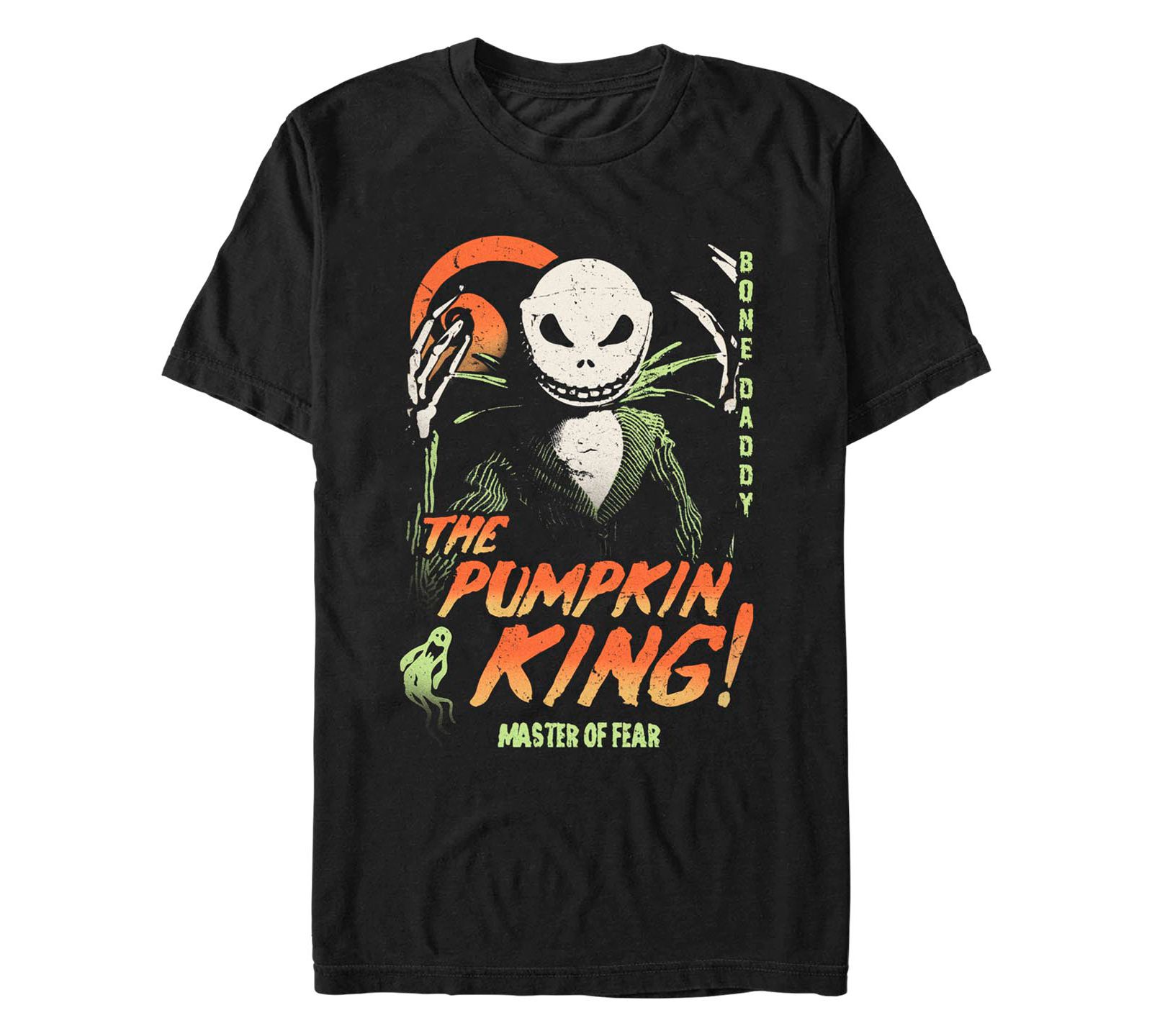 Fifth Sun Men's Nightmare Before Christmas Pumpkin King Short Sleeves T-shirt