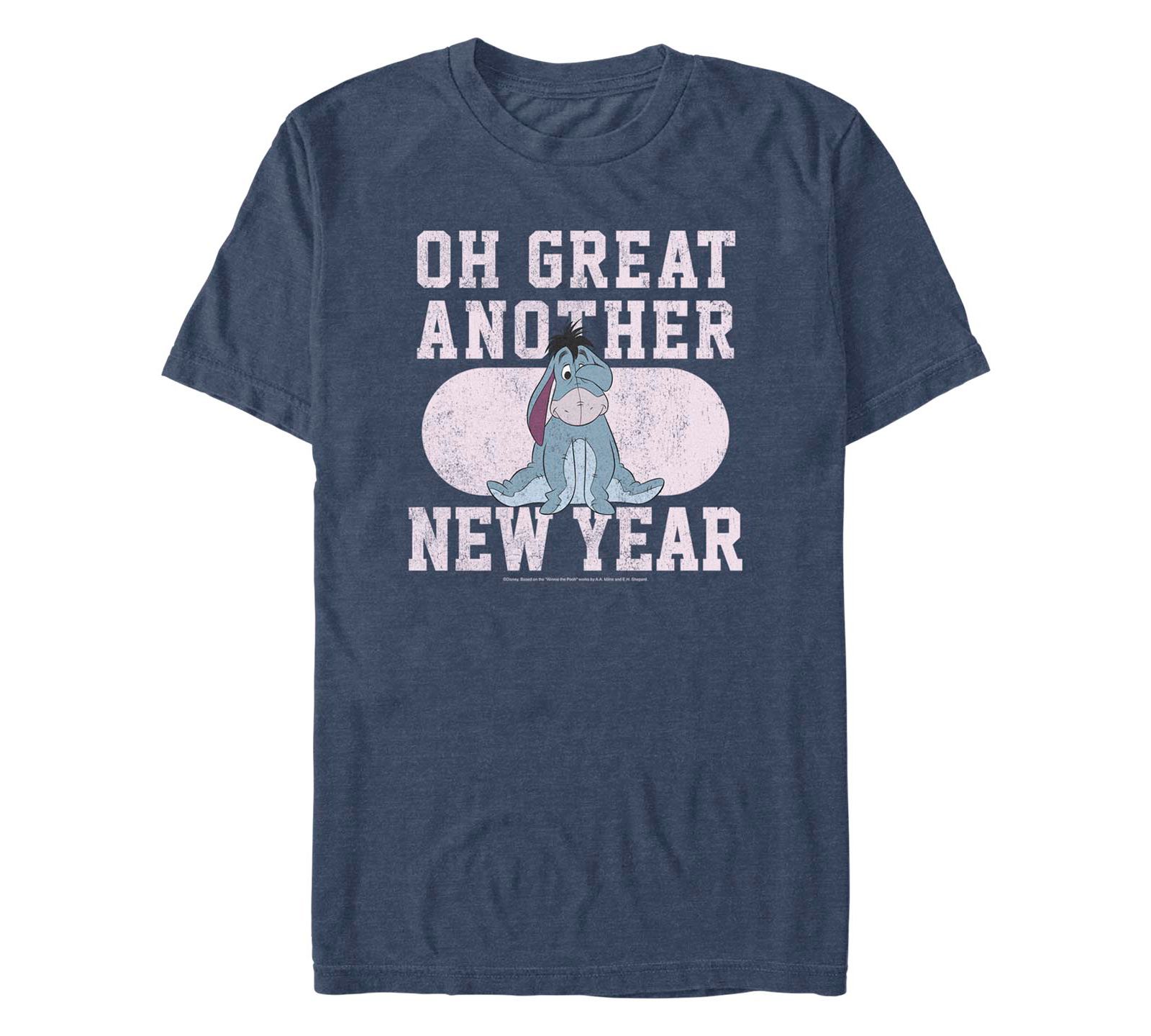 Fifth Sun Men's Winnie the Pooh Another New Year Short Sleeves T-shirt