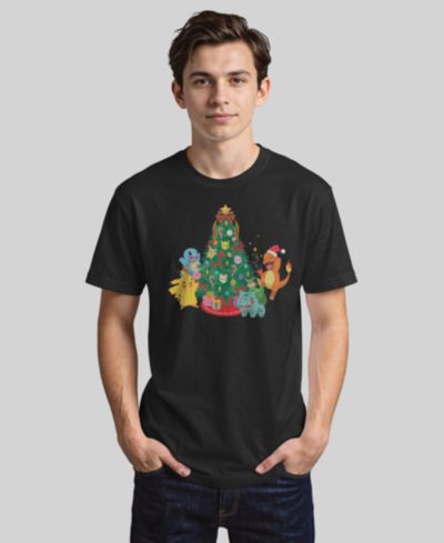 Fifth Sun Men's Pokemon Christmas Tree Short-Sleeves T-shirt