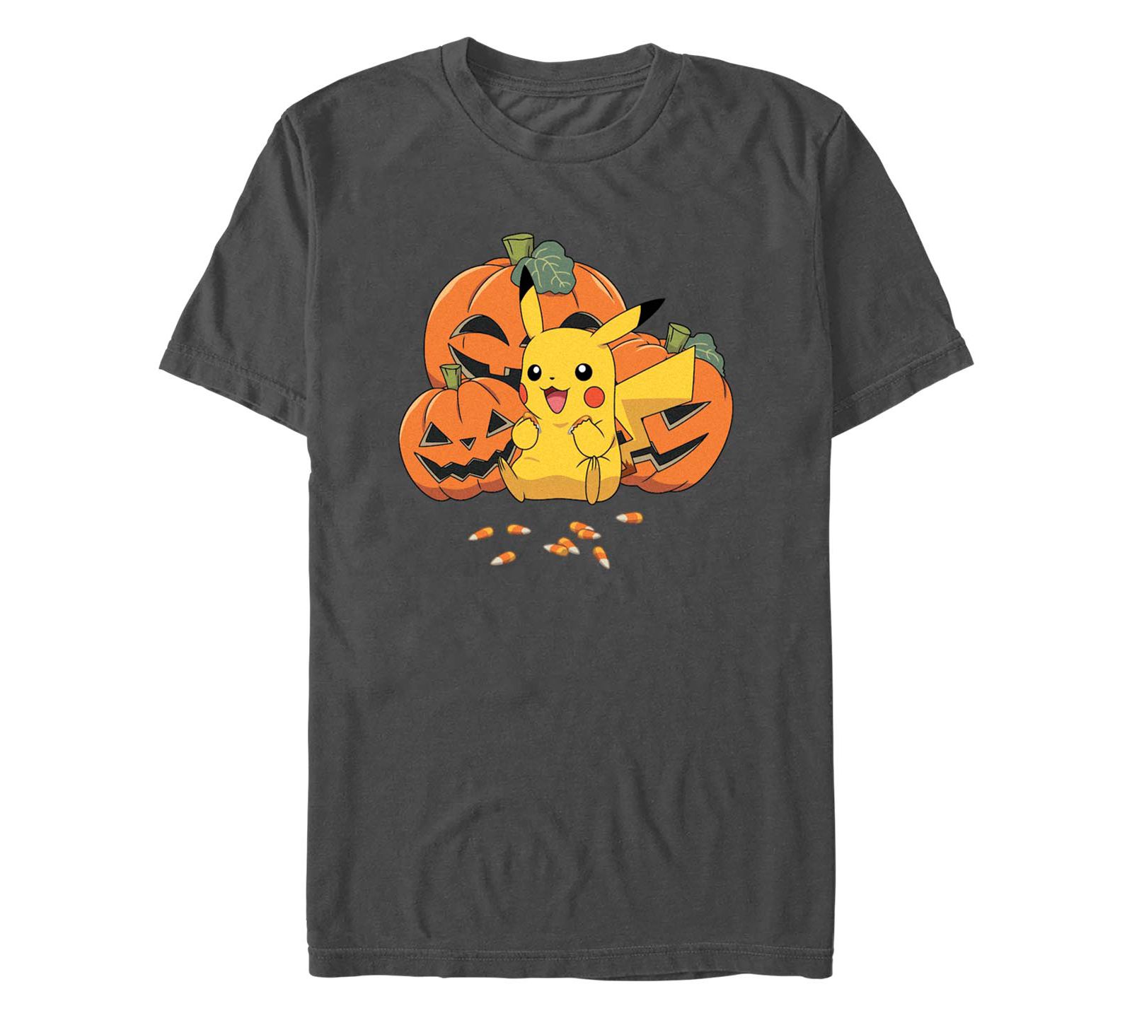 Fifth Sun Men's Pokemon Pumpkin N Candycorn Short Sleeves T-shirt