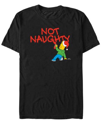 Мужская футболка Fifth Sun Men's The Simpsons Not Naughty from Bart Short Sleeves