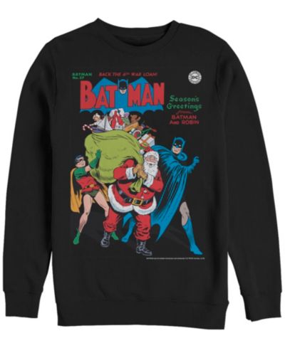 Fifth Sun Мужской Batman Seasons Greetings Crew Fleece Pullover