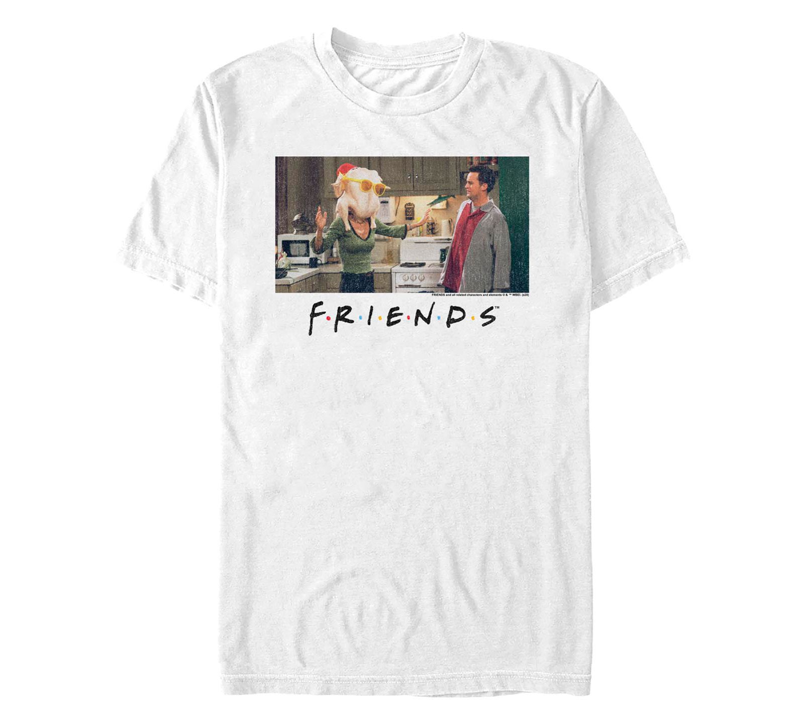 Fifth Sun Men's Friends Monica and Friends Logo Short Sleeves T-shirt