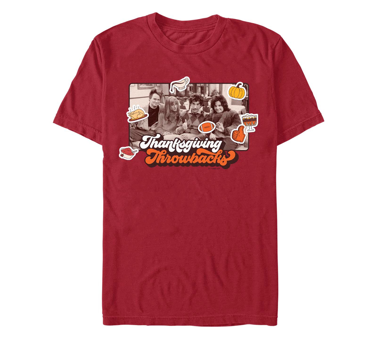Fifth Sun Men's Friends Thanksgiving Throwback Short Sleeves T-shirt