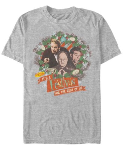 Мужская футболка Fifth Sun Men's Seinfeld Festivus Wreath Short Sleeves