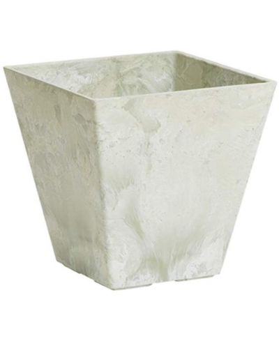 Novelty ArtStone 35126 Ella Square Planter  Art Stone Mint 12 Inch