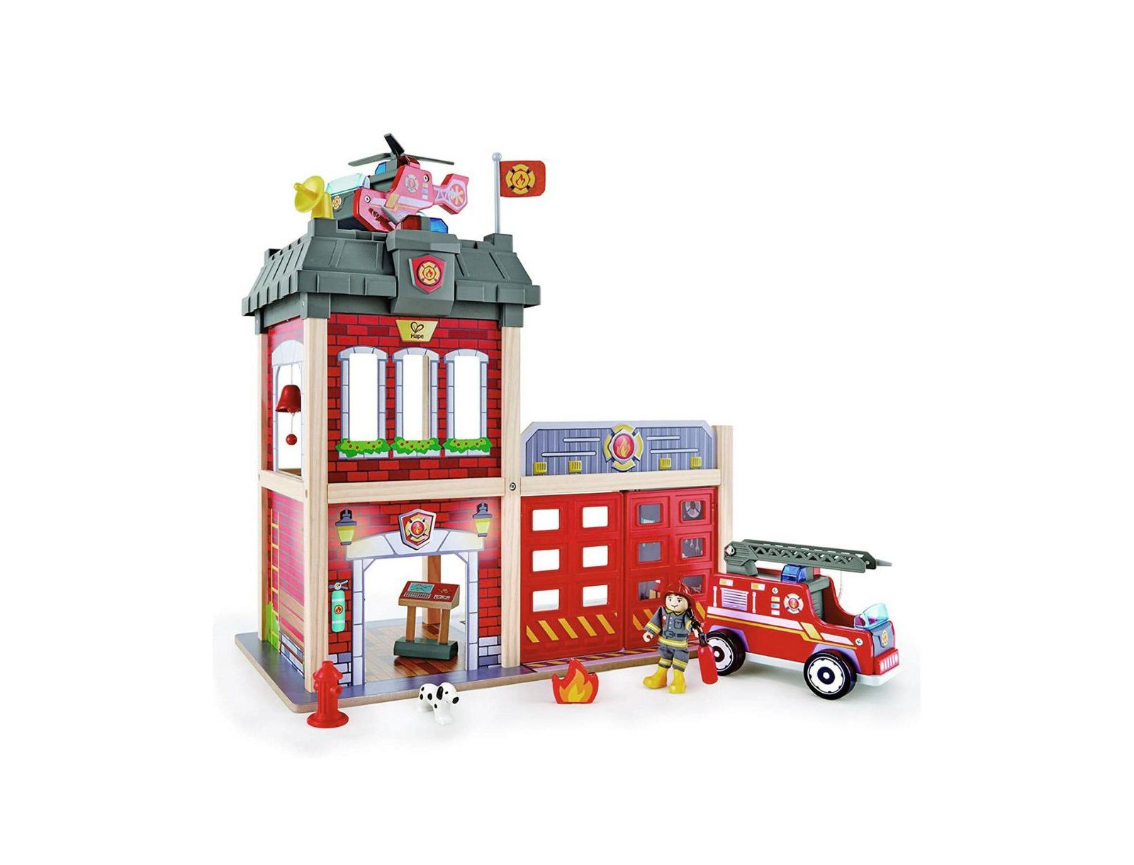 Деревянный пожарный участок HAPE Tri-level Wooden Fire Station