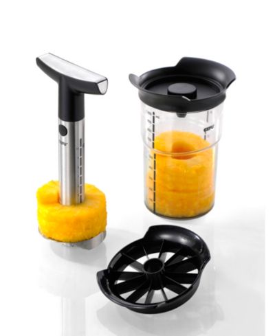 GEFU Stainless Steel 4 Piece Pineapple Slicer with Container