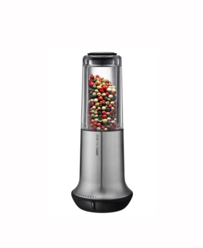 GEFU Stainless Steel With Ceramic Grinder Satin Finish Medium Salt or Pepper Mill