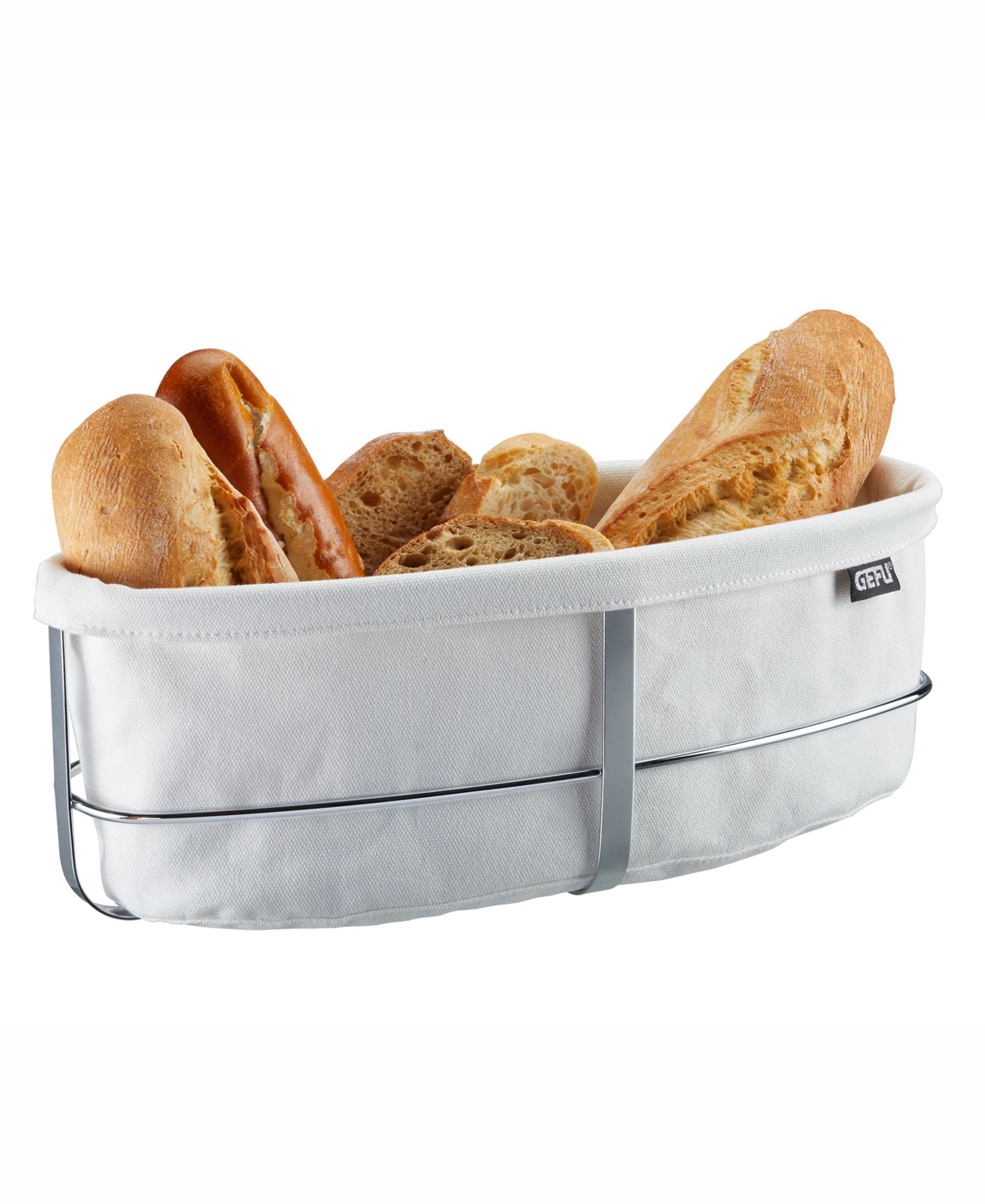 GEFU Stainless Steel Oval Bread Basket