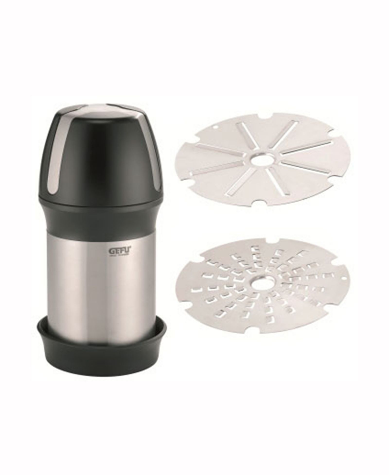 GEFU Stainless Steel 3 Blade Fine and Flake Tabletop Grater