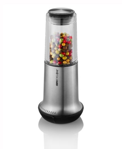 GEFU Stainless Steel With Ceramic Grinder Satin Finish Large Salt or Pepper Mill