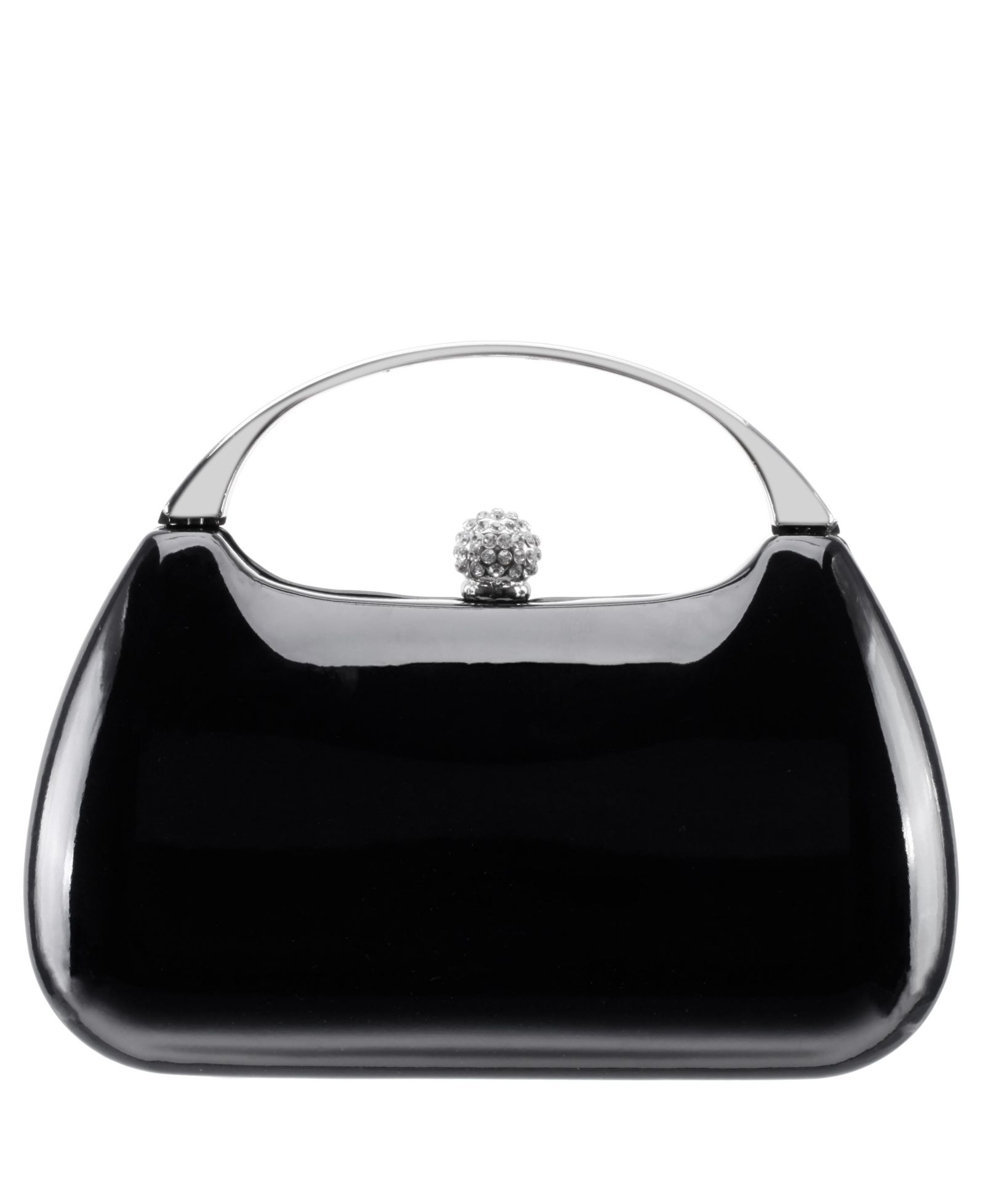 Nina Women's Metallic Minaudiere bag with Metal Handle