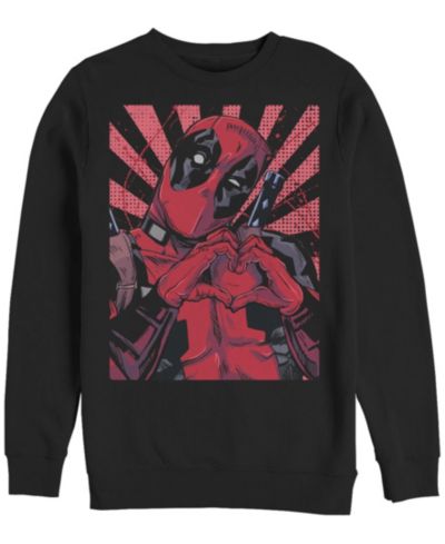 Свитшот Fifth Sun Men's Close Heart Deadpool Crew Fleece Pullover