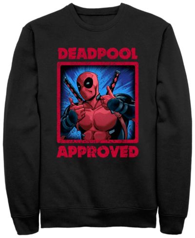 Fifth Sun Мужской флисовый худи Deadpool Approved с круглым вырезом