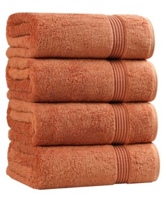 Superior Solid Quick Drying 100% Egyptian Cotton 4-Pc Bath Towel Set