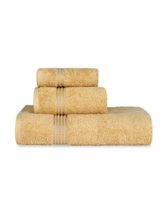 Superior Solid Quick Drying Egyptian Cotton 3-Piece Bath Towel Set