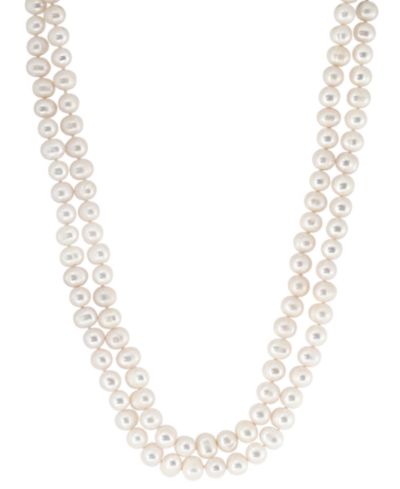 EFFY® Freshwater Potato Pearl (6-1/3 - 7-1/3mm) Layered 19" Collar Necklace (Also available in white & pink and white & gray)