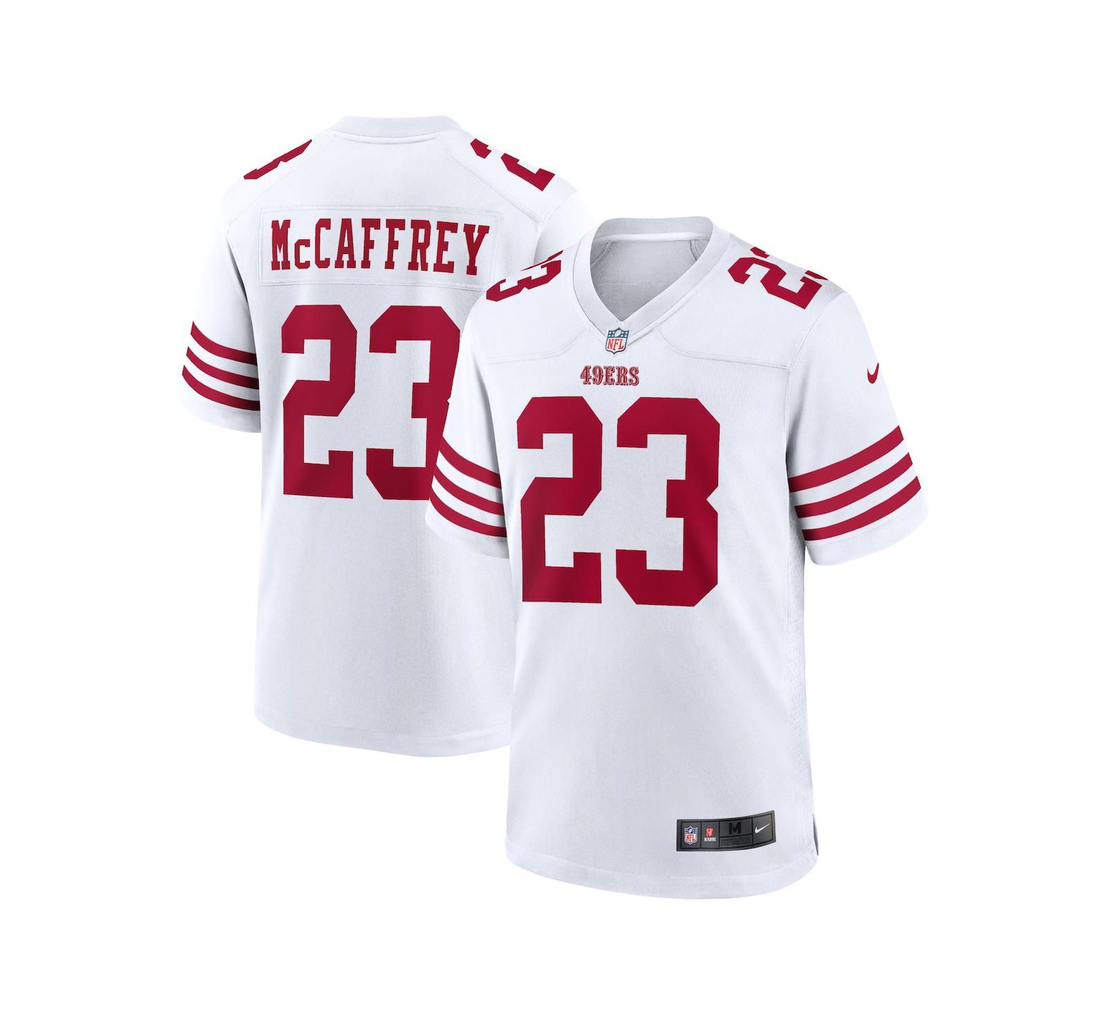 Мужская джерси Nike Christian McCaffrey San Francisco 49ers Game Player