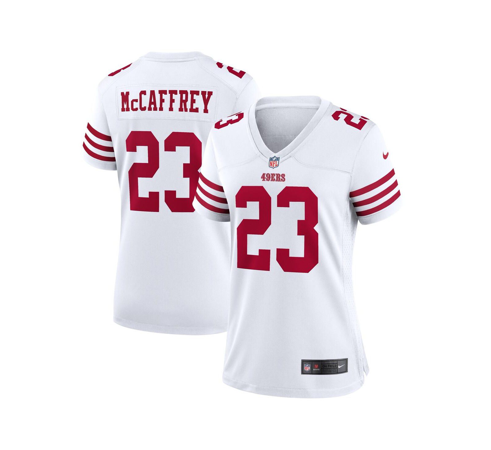 Женская джерси Nike Christian McCaffrey White San Francisco 49ers Game Player