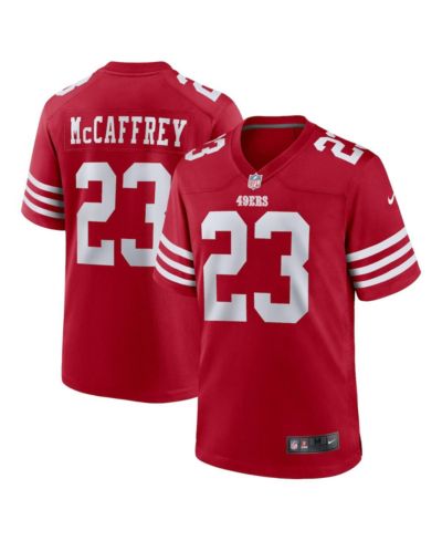 Мужская игровая джерси Nike Christian McCaffrey Scarlet San Francisco 49ers