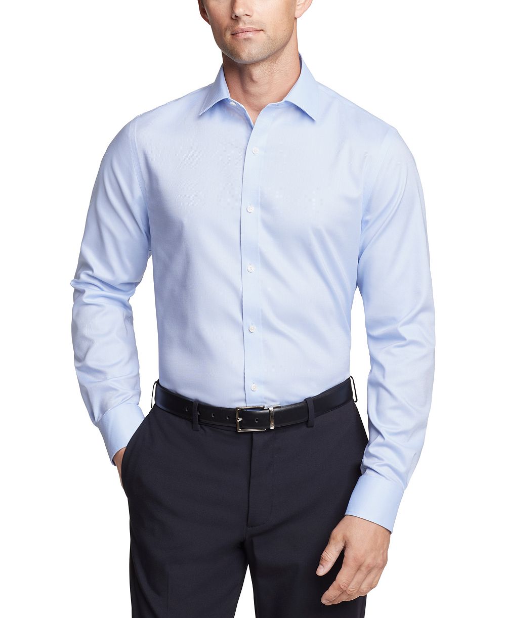 Мужская рубашка Tommy Hilfiger Slim Fit TH Flex Essentials Wrinkle Resistant Stretch