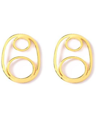 Серьги-гвоздики Nectar Nectar New York Serenity Oval Stud