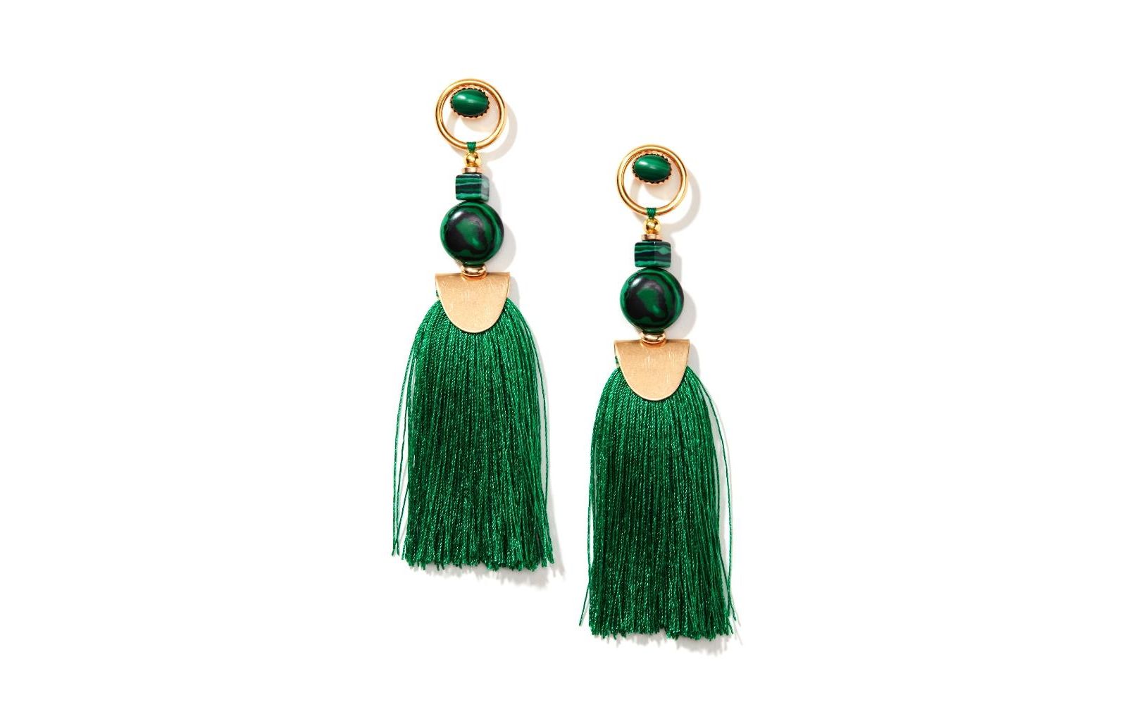 Серьги Nectar Nectar New York Gemstone Tassel