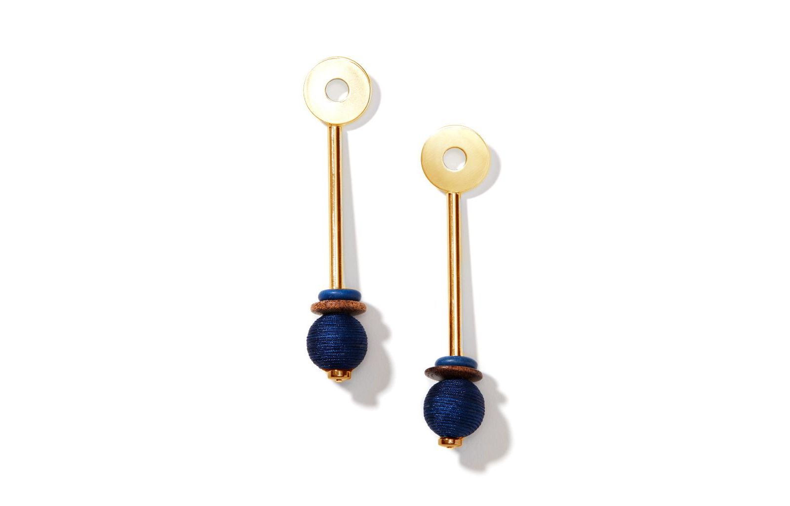 Nectar Nectar New York Navy Gemstone Drop Earrings