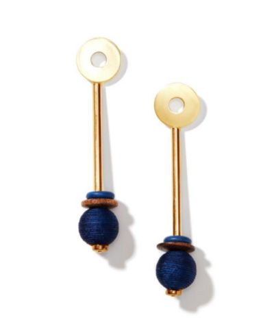 Nectar Nectar New York Navy Gemstone Drop Earrings