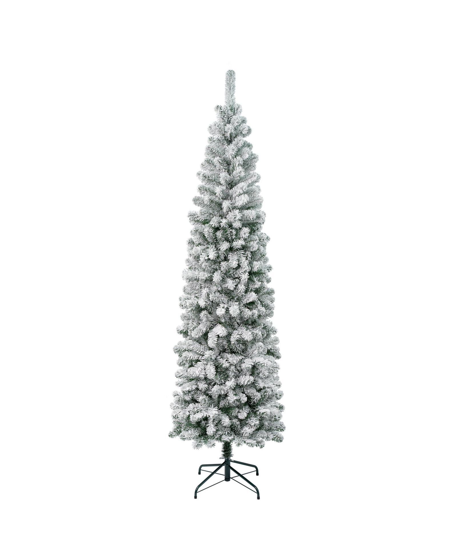 Елка National Tree Company First Traditions 7.5' Acacia Pencil Slim Flocked Tree