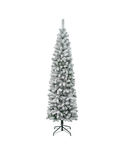 Елка National Tree Company First Traditions 7.5' Acacia Pencil Slim Flocked Tree