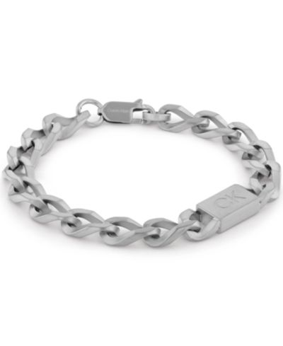 Мужской браслет Calvin Klein из нержавеющей стали с цепным плетением