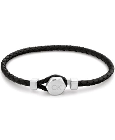 Calvin Klein Мужской браслет из плетеной кожи